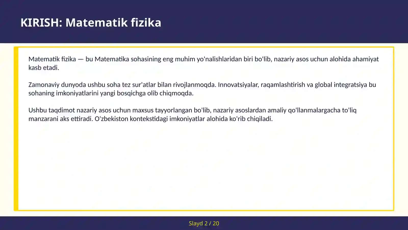 Matematik Fizika 2