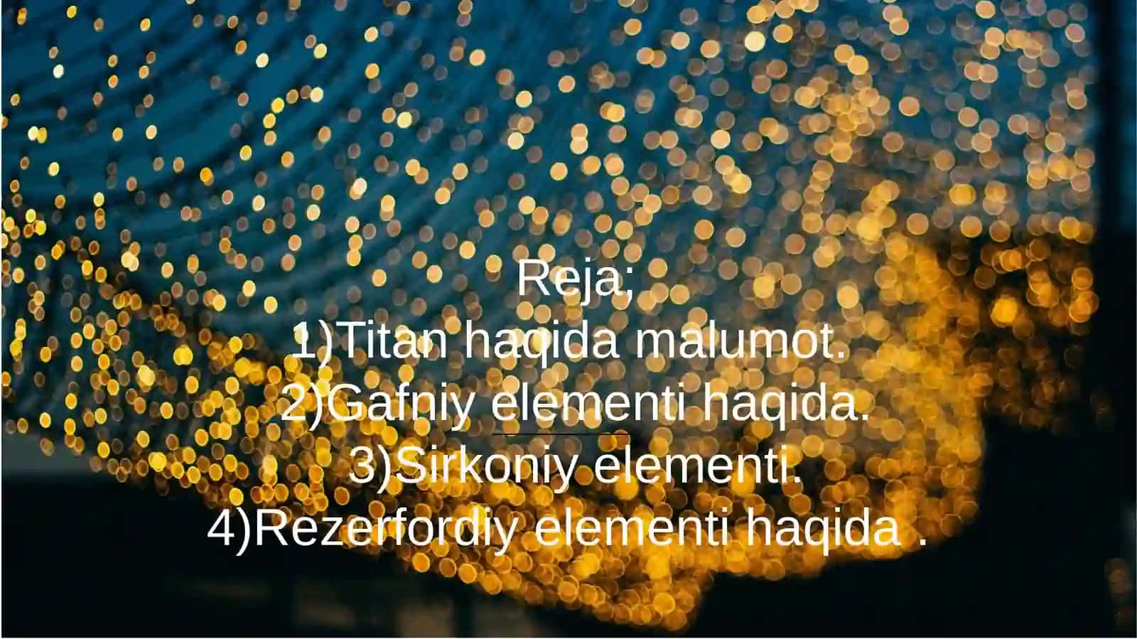 Titanguruh chasi elementlarining ishlatilishi 2