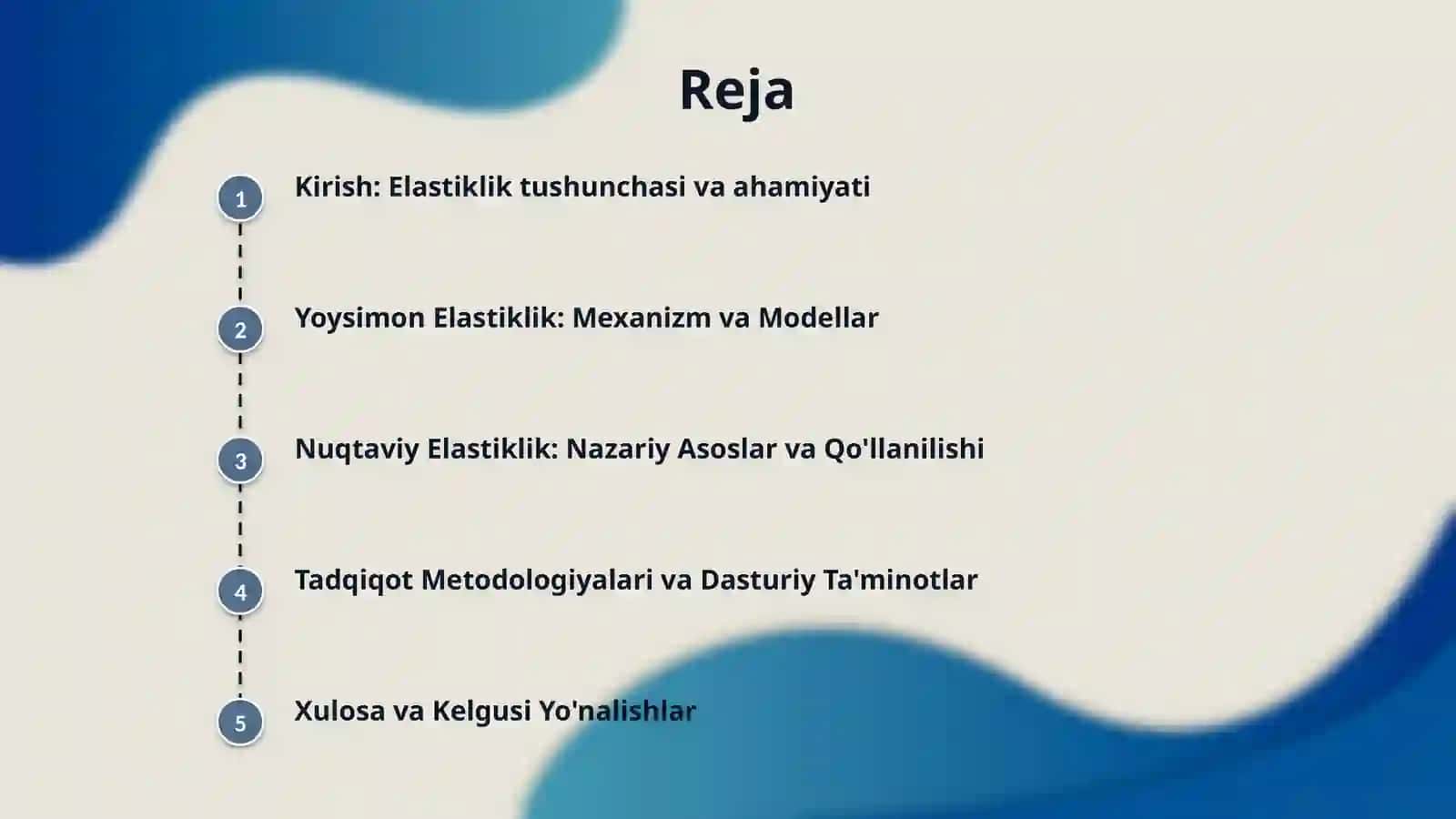 Yoysimon va nuqtaviy elastiklik 2
