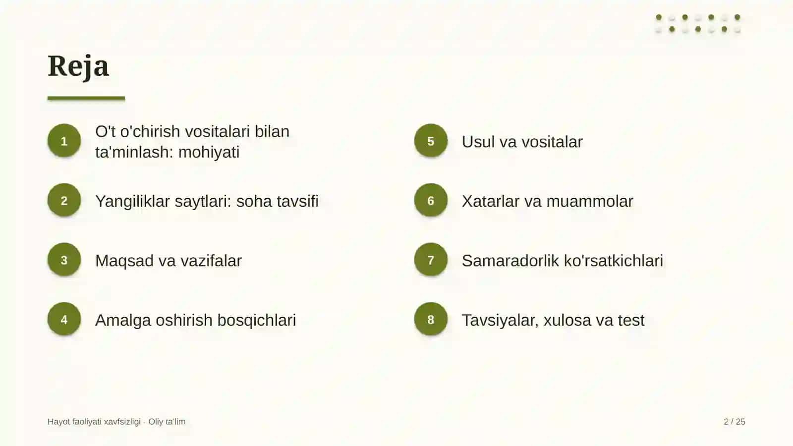 yangiliklar saytlarida o't o'chirish vositalari bilan ta'minlash 2935 2