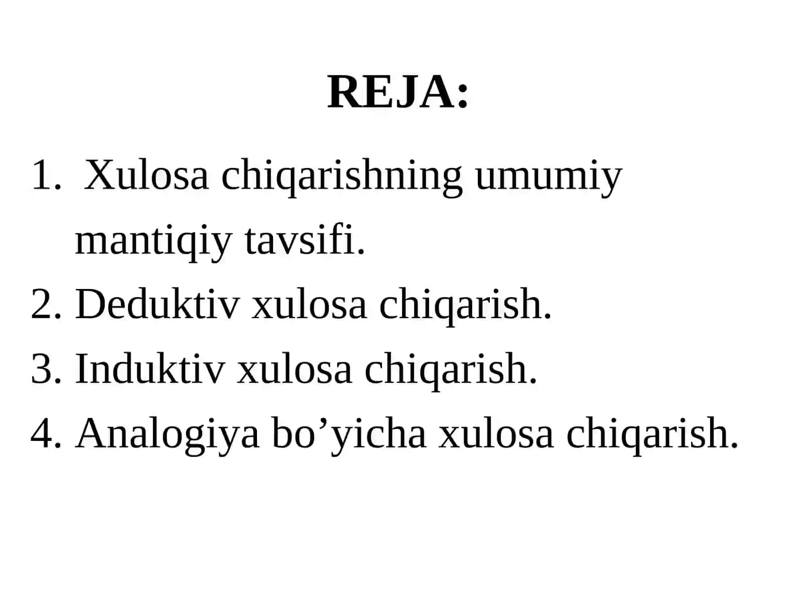 XULOSA CHIQARISH 2