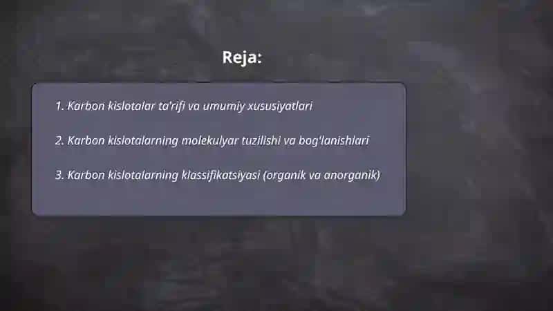 Karbon kislotalar 2