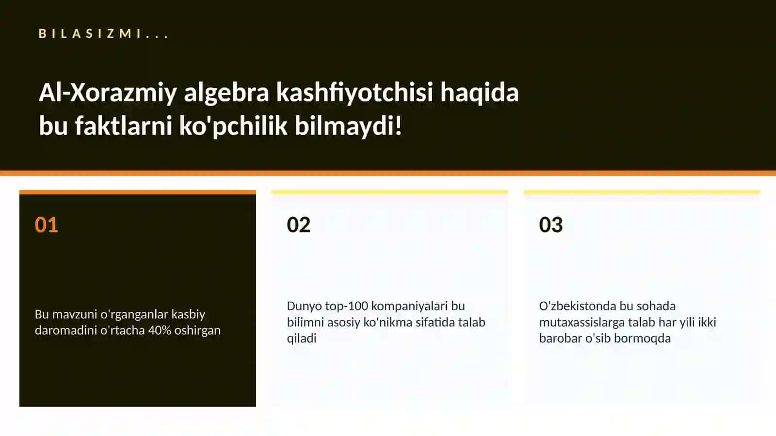 Al-Xorazmiy algebra kashfiyotchisi 2
