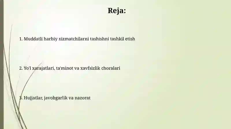 Muddatli harbiy xizmatga chaqirilganlar uchun transport ta'minoti 2