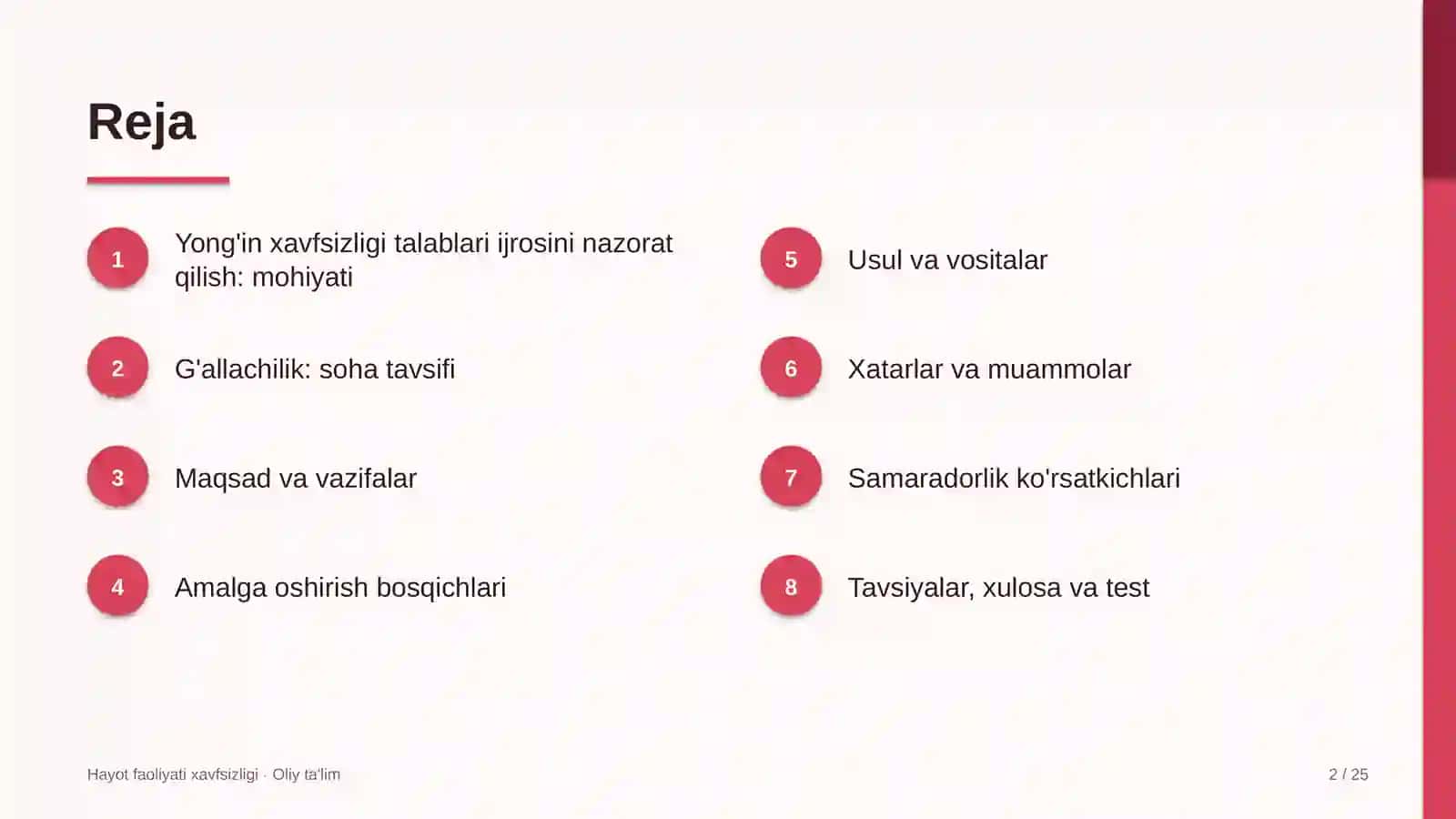 g'allachilikda yong'in xavfsizligi talablariga rioya etilishini nazorat qilish 8420 2