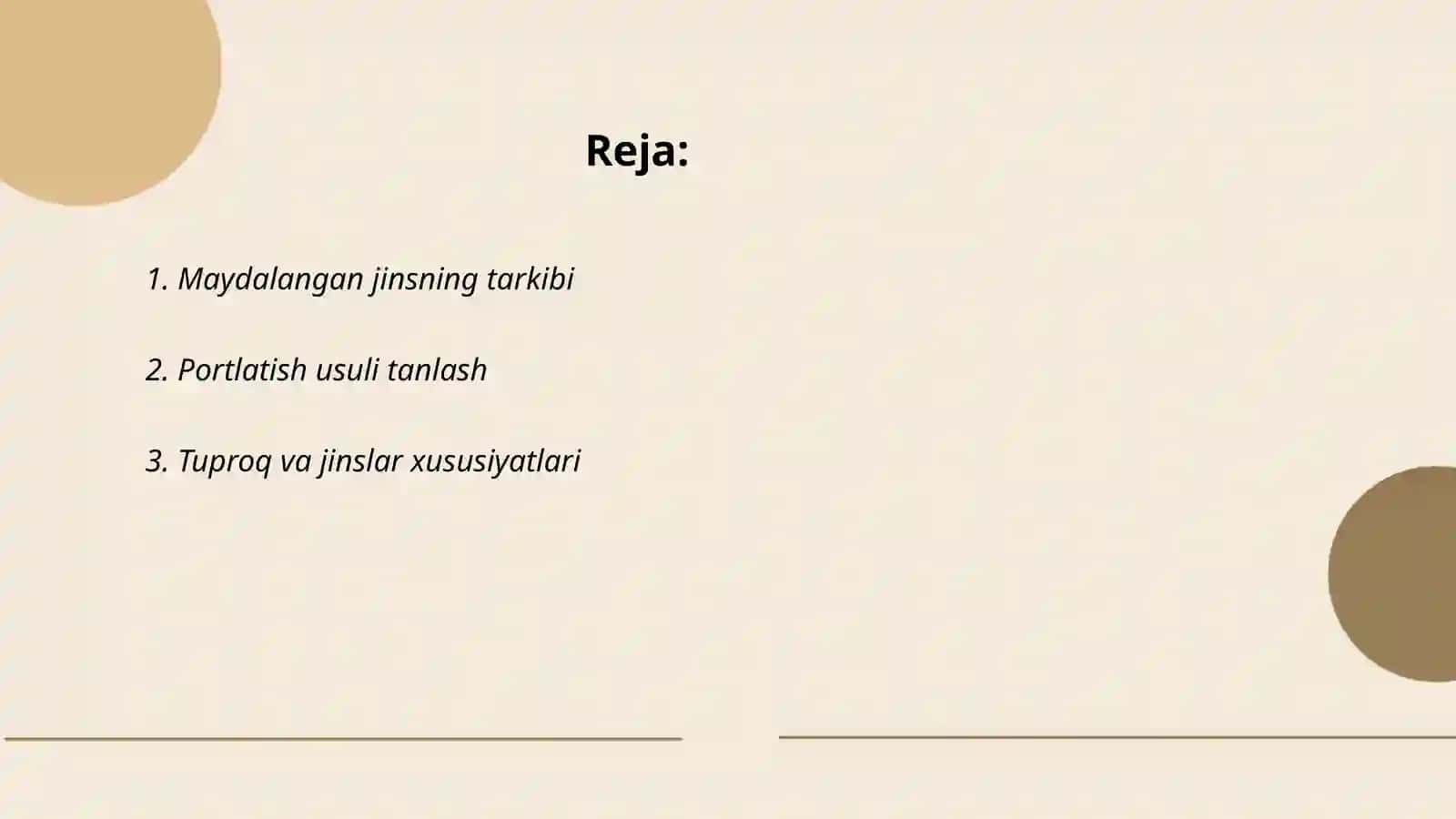 Portlatib qazishga tayyorlashdan va maydalangan jins boʻlaklar sifatida qoʻyiladigan talablar 2