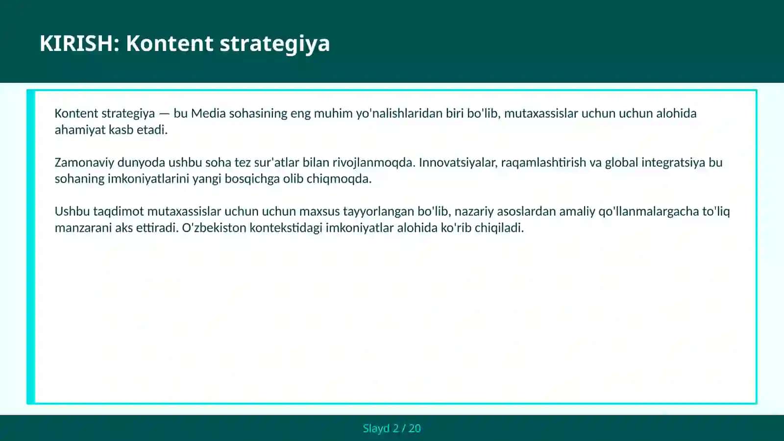 Kontent strategiya 2