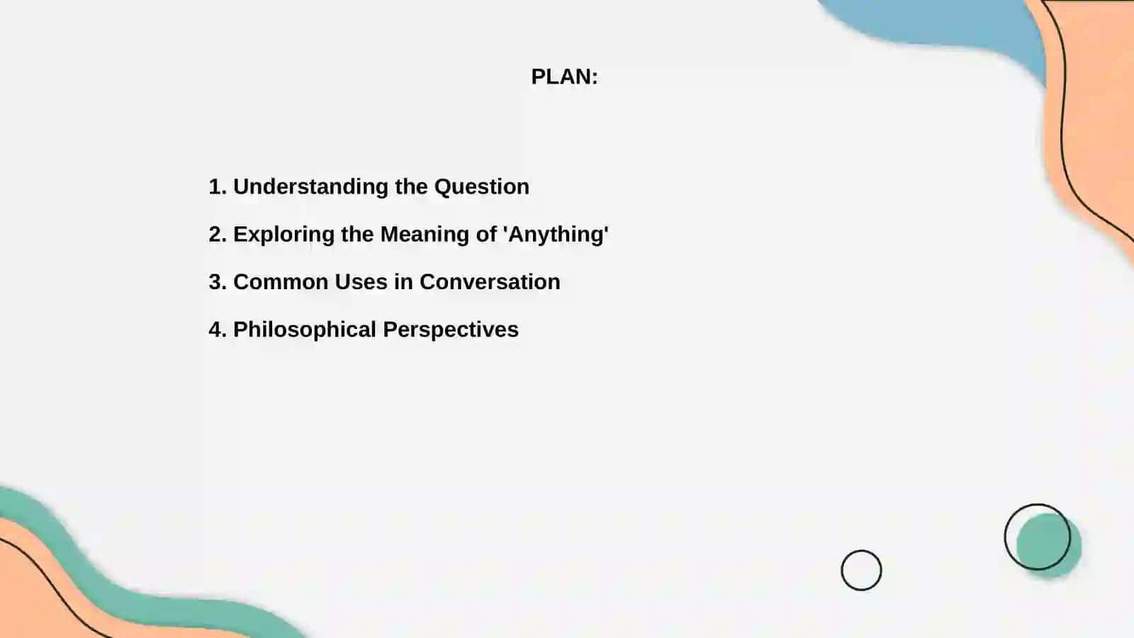 Understanding the Question 2