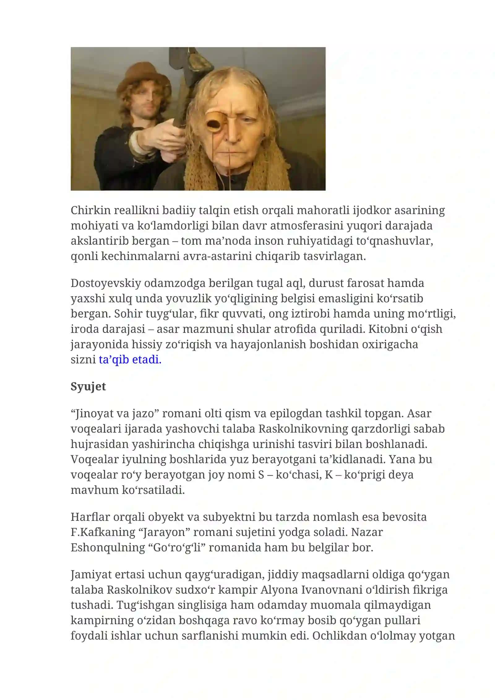Jinoyat va jazo 2