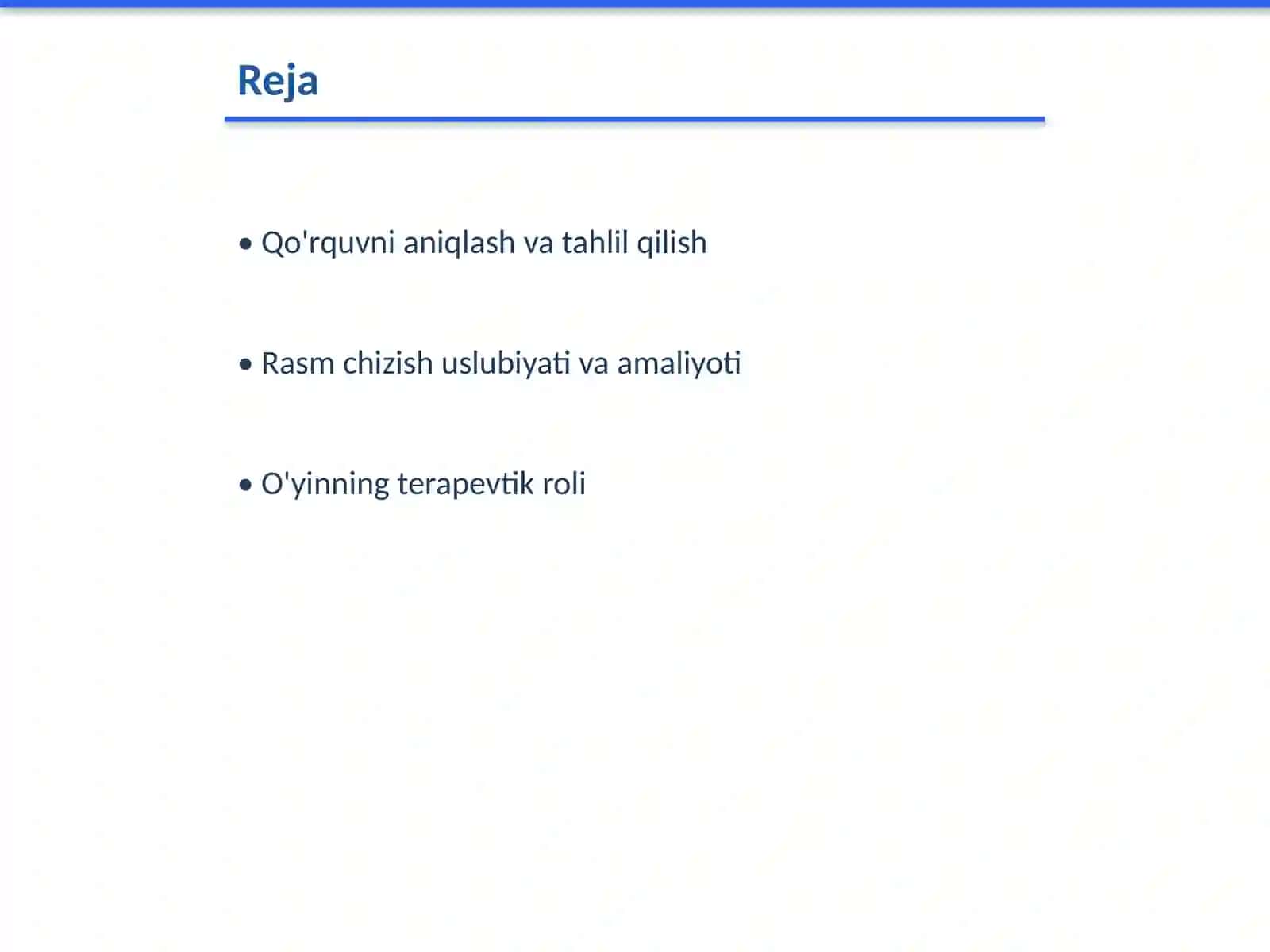 Bolalar qo'rquvi bilan ishlashda rasm chizish va o'yindan foydalanish 2