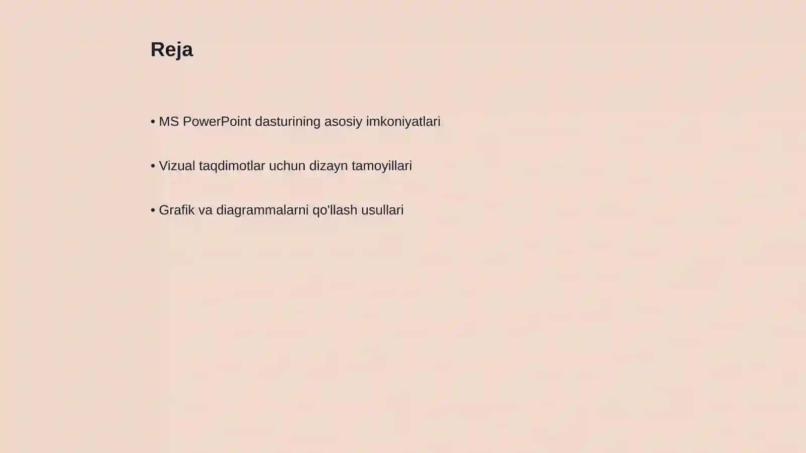 MS PowerPoint da vizual taqdimotlar yaratish texnologiyasi 2