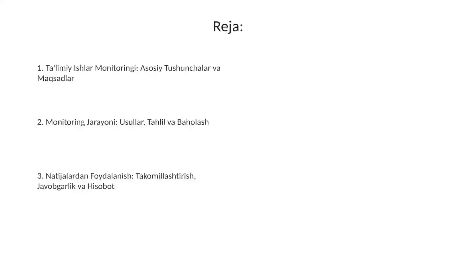 Tarbiyaviy ishlar monitoringi 2