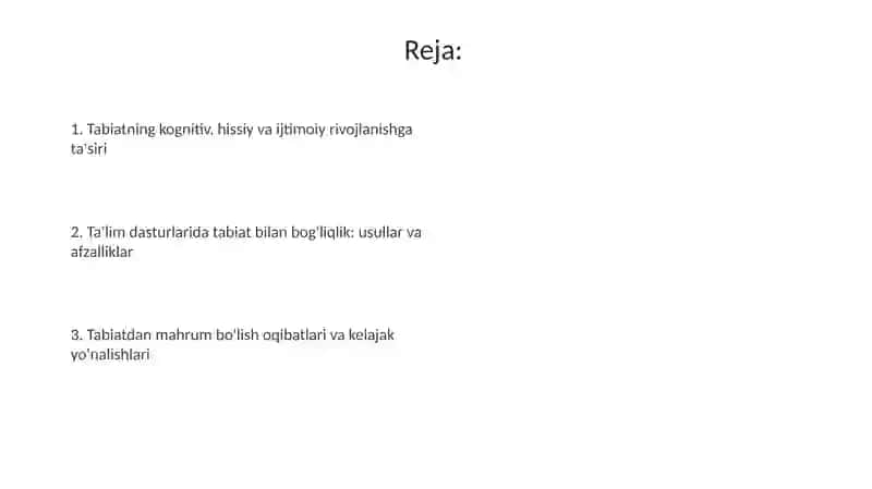 Pedagog psixologiklarning bola tarbiyasidagi tabiatning ahamiyatihsqidagi talimotlar 2