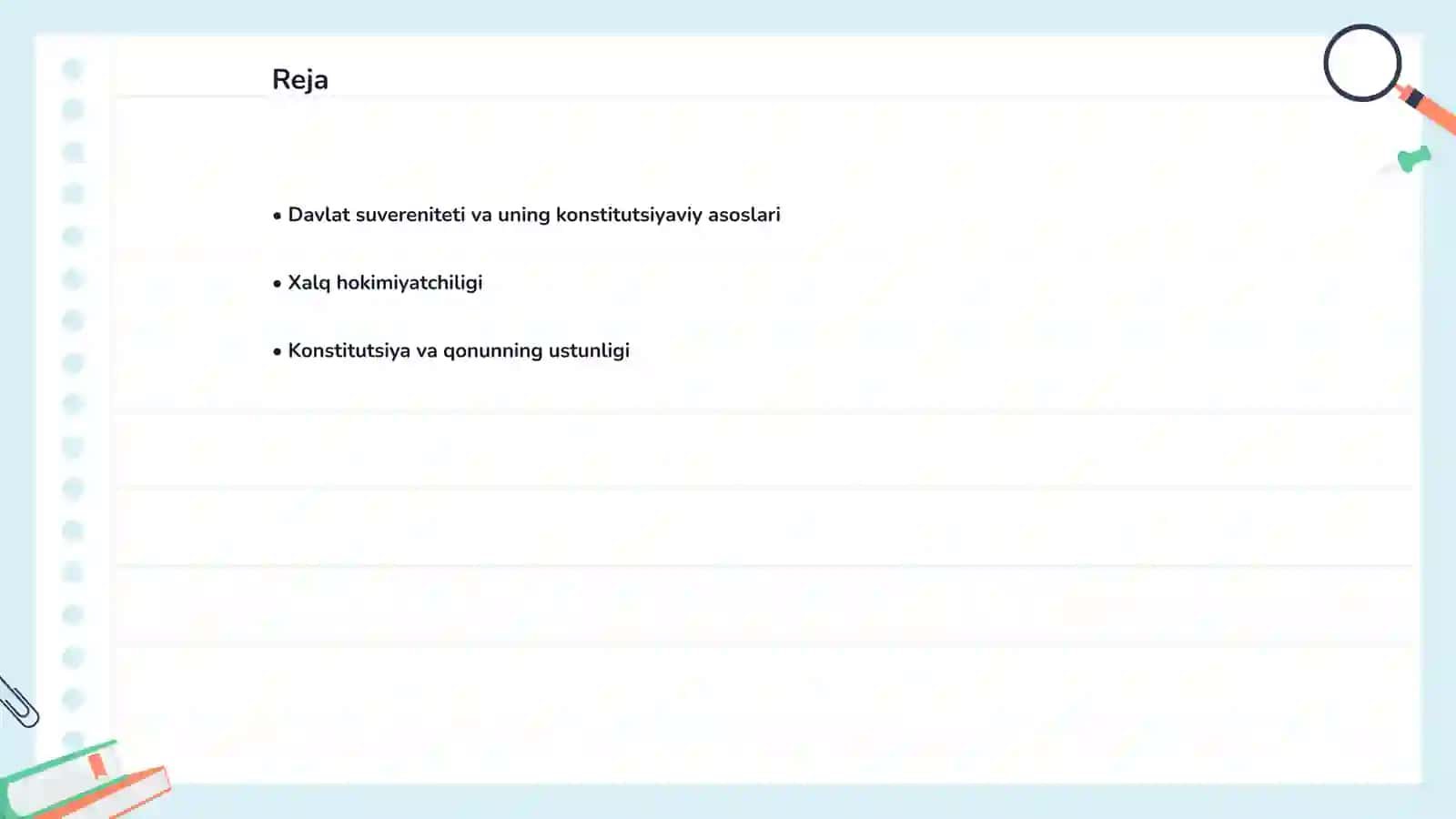 Oʻzbekiston Respublikasi konstitutsiyasining asosiy prinsiplari 2