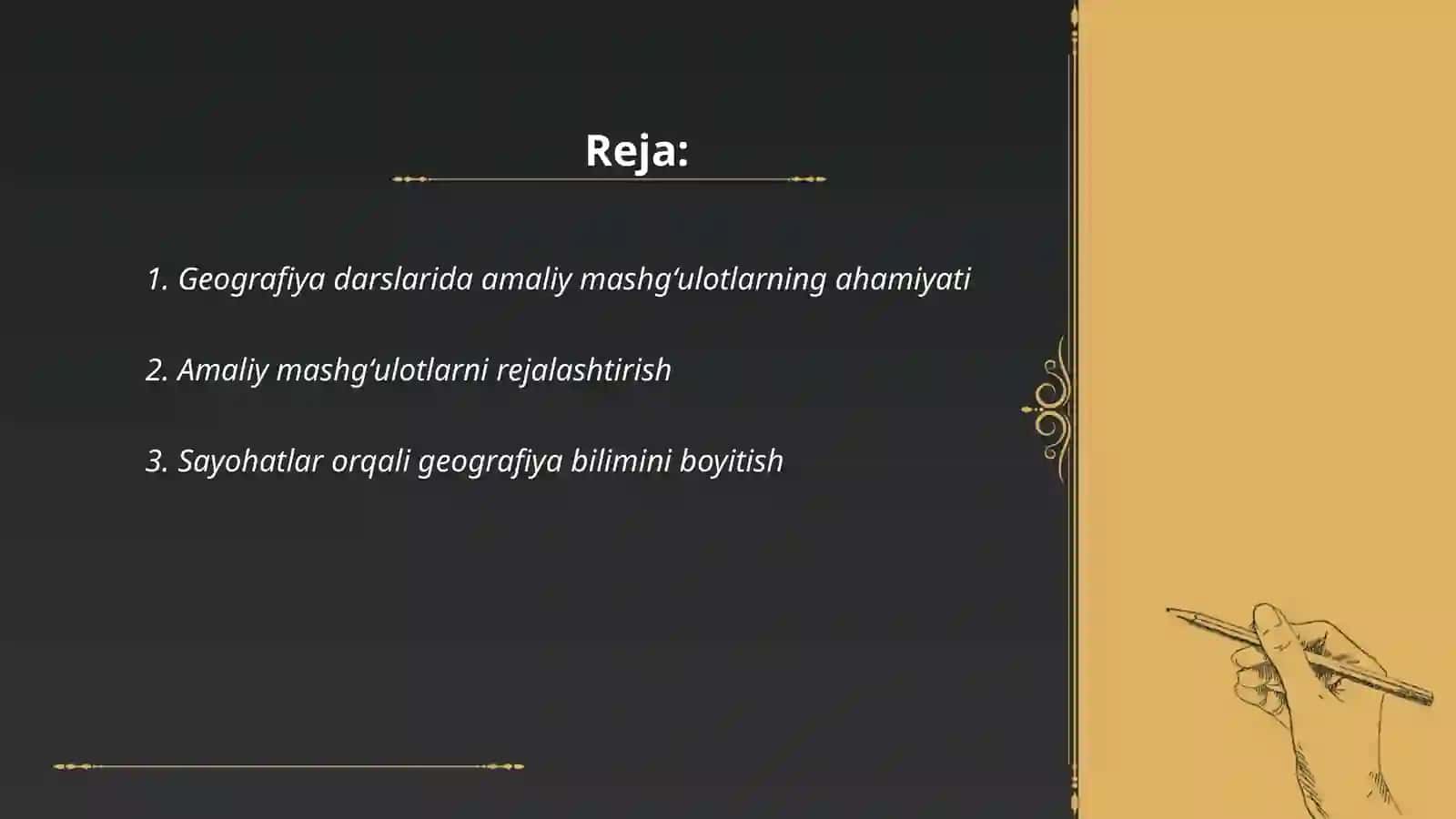 Geografiya darslarida amaliy mashgʻulotlardan foydalanish metodikasi 2