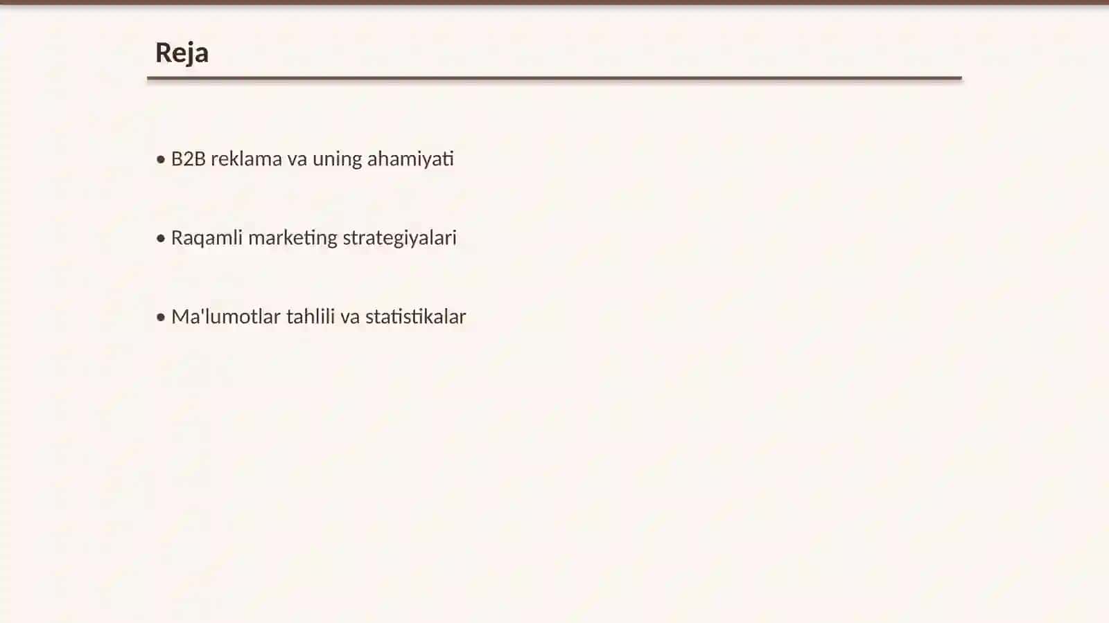 Zamonaviy B2B bozorida reklama samaradorligini ta'minlash yo'nalishlari 2