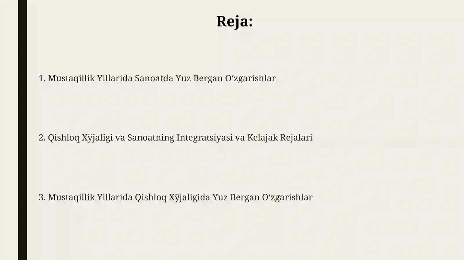 Mustaqillik Yillarida Qishloq Xўjaligida Yuz Bergan Oʻzgarishlar 2