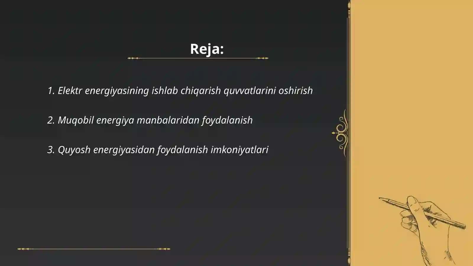 Ozbekistonda elektr energetika sohasining rivojlanish istiqbollari 2