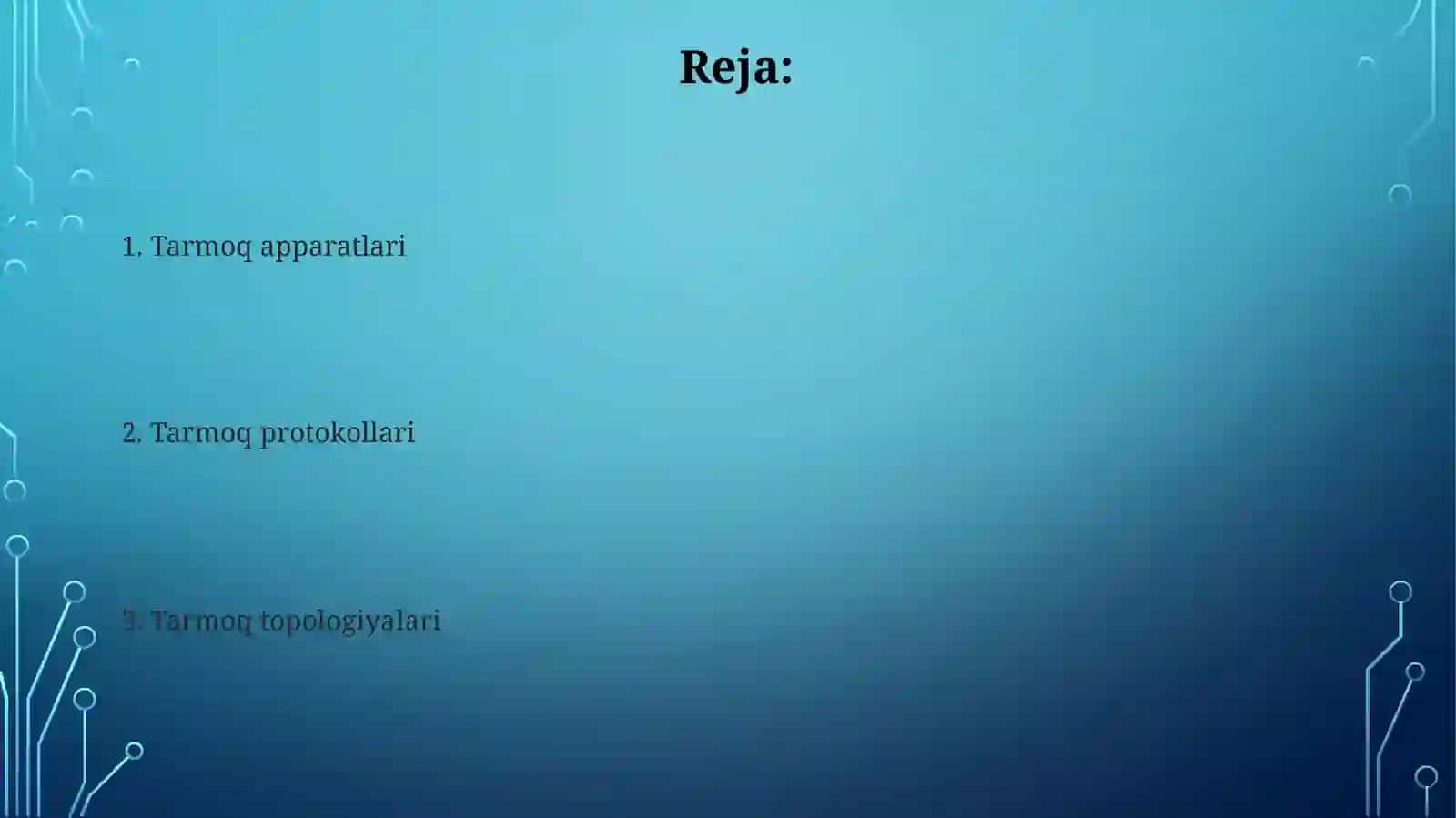 Kampyutertarmoqlarining asosiy elementlari 2