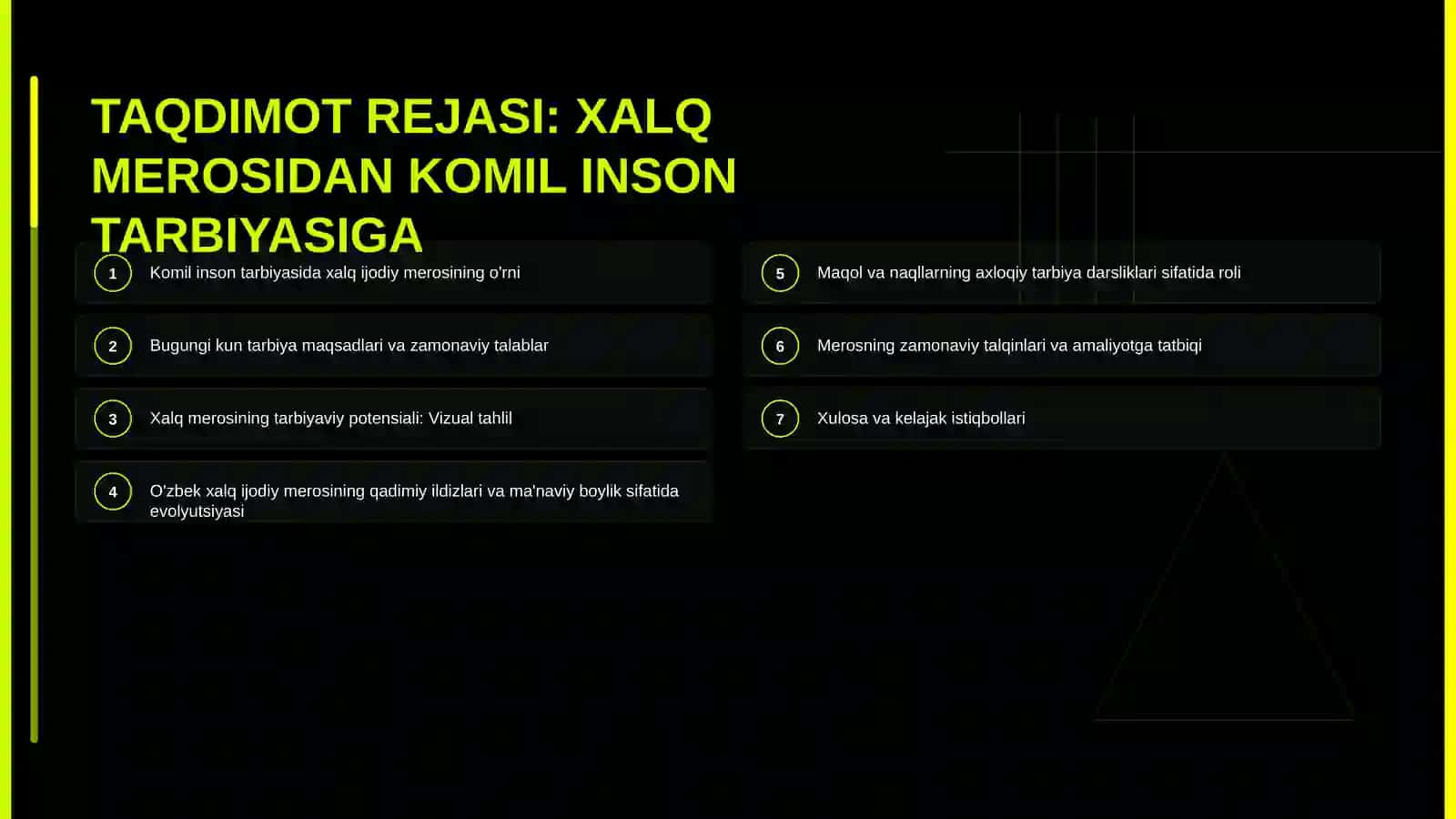 Komil inson tarbiyasida xalq ijodiy merosining tutgan o'rni 2