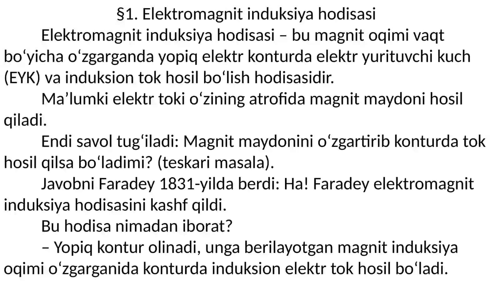 Elektromagnit Induksiya Hodisasi 2