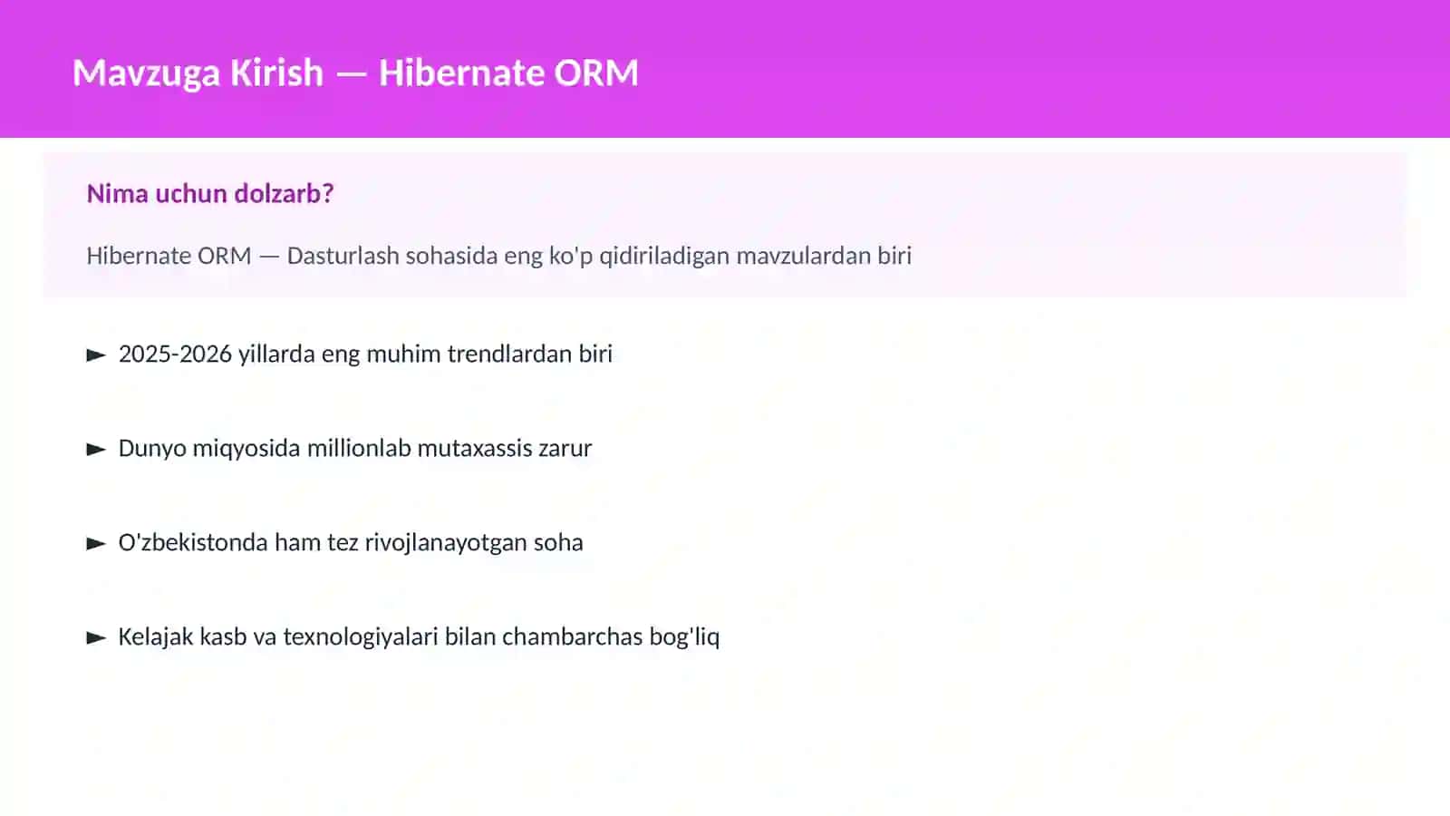 Hibernate ORM 2