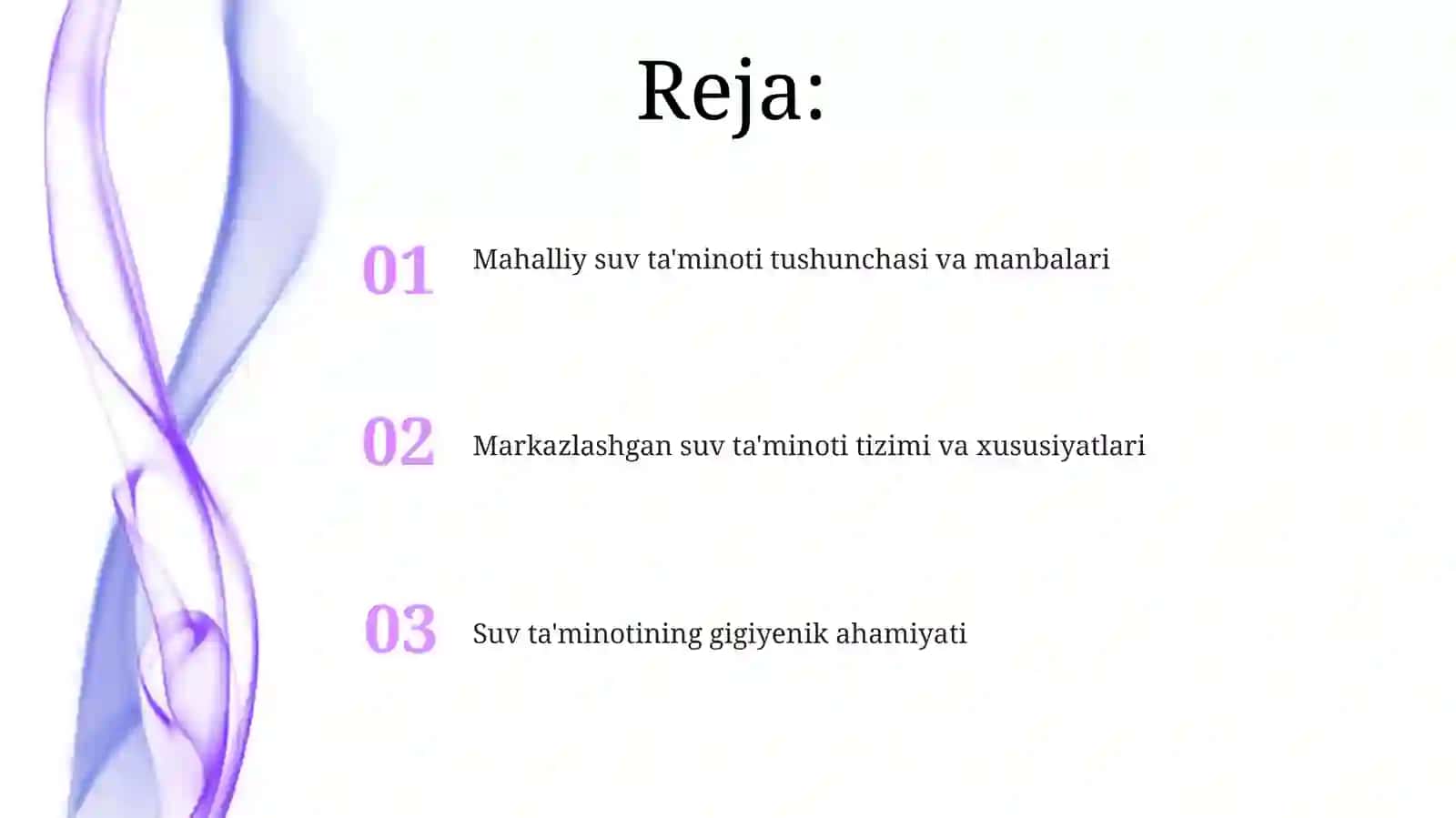 Mahalliy suv ta'minoti 2
