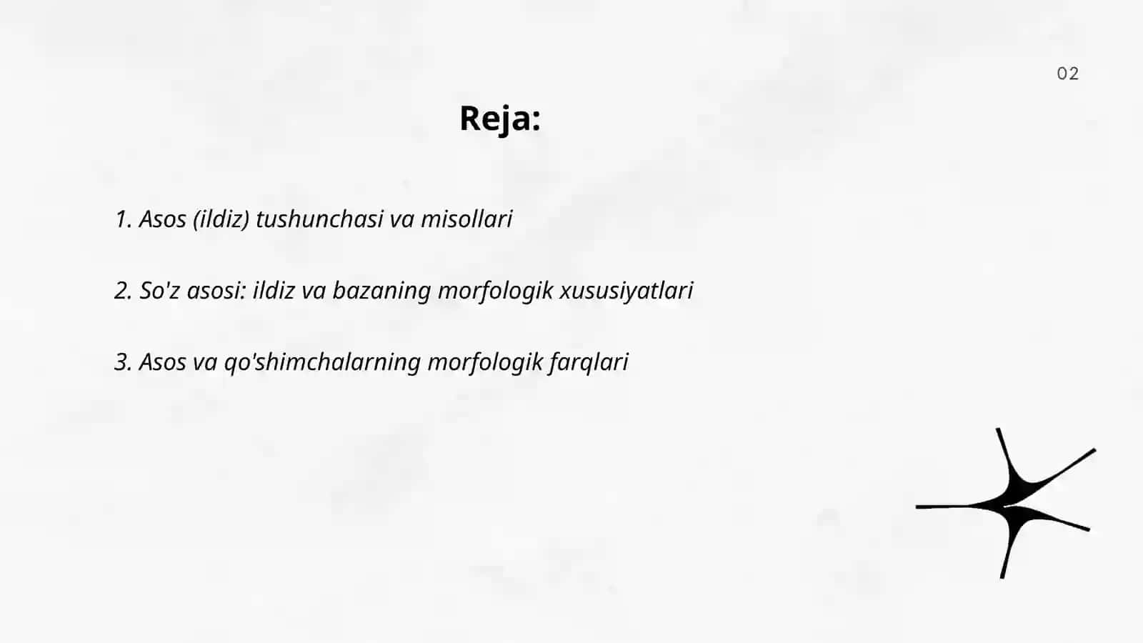 Asos va qo'shimchalar 2