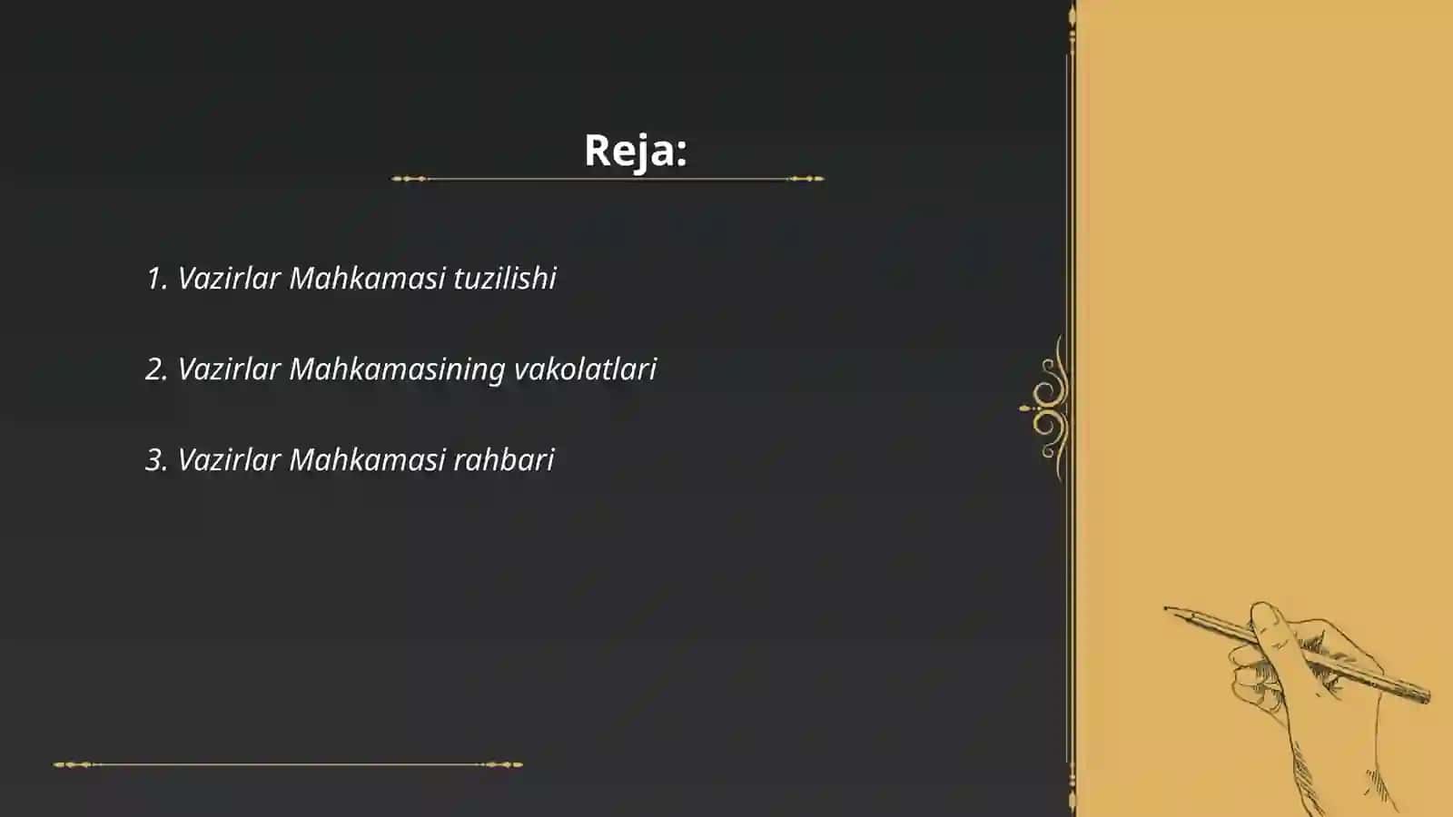 Vazirlar Mahkamasi tuzilishi 2