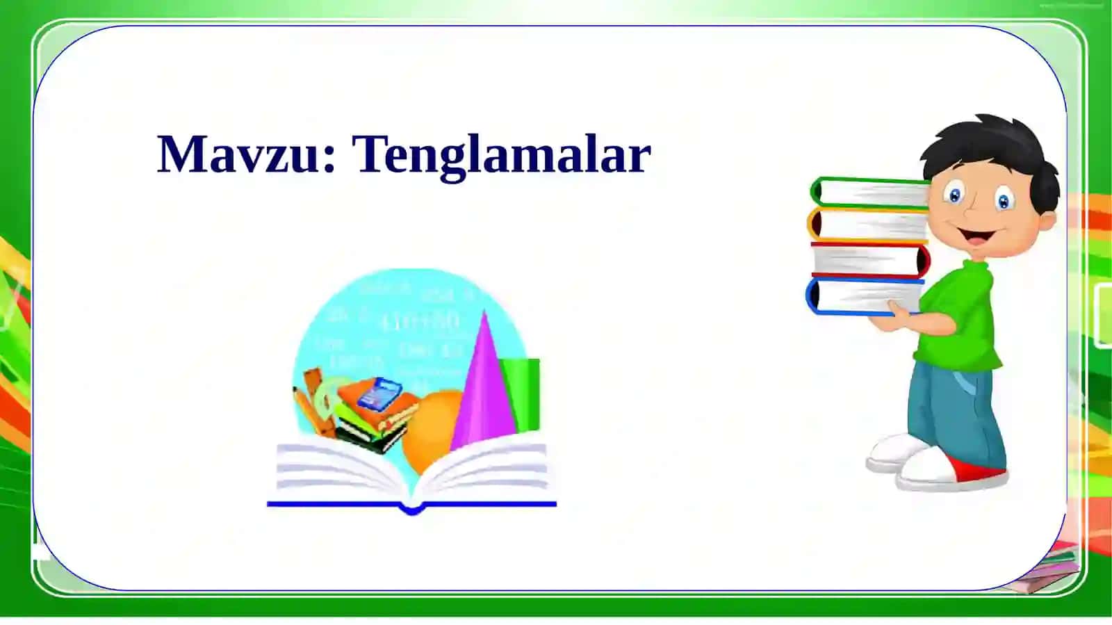 Tenglamalar 2