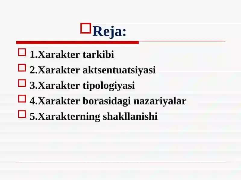 XARAKTER 2
