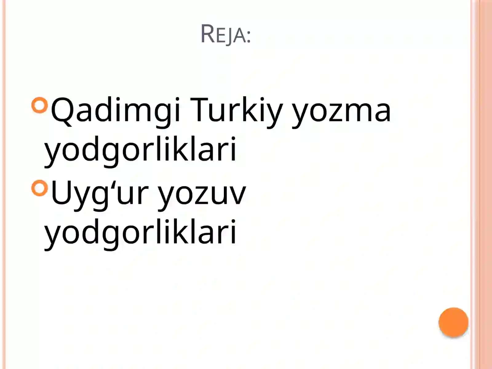 Qadimgi turkiy yozuvning paydo bo’lishi va turkiy tillarda bitilgan manbalar 2