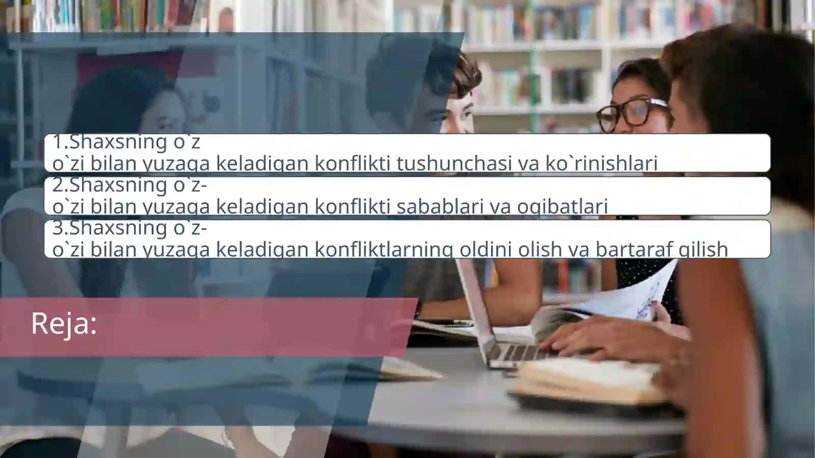 Shaxsni o'z-o'zi bilan yuzaga keladigan konflikt: sabab oqibatlari 2