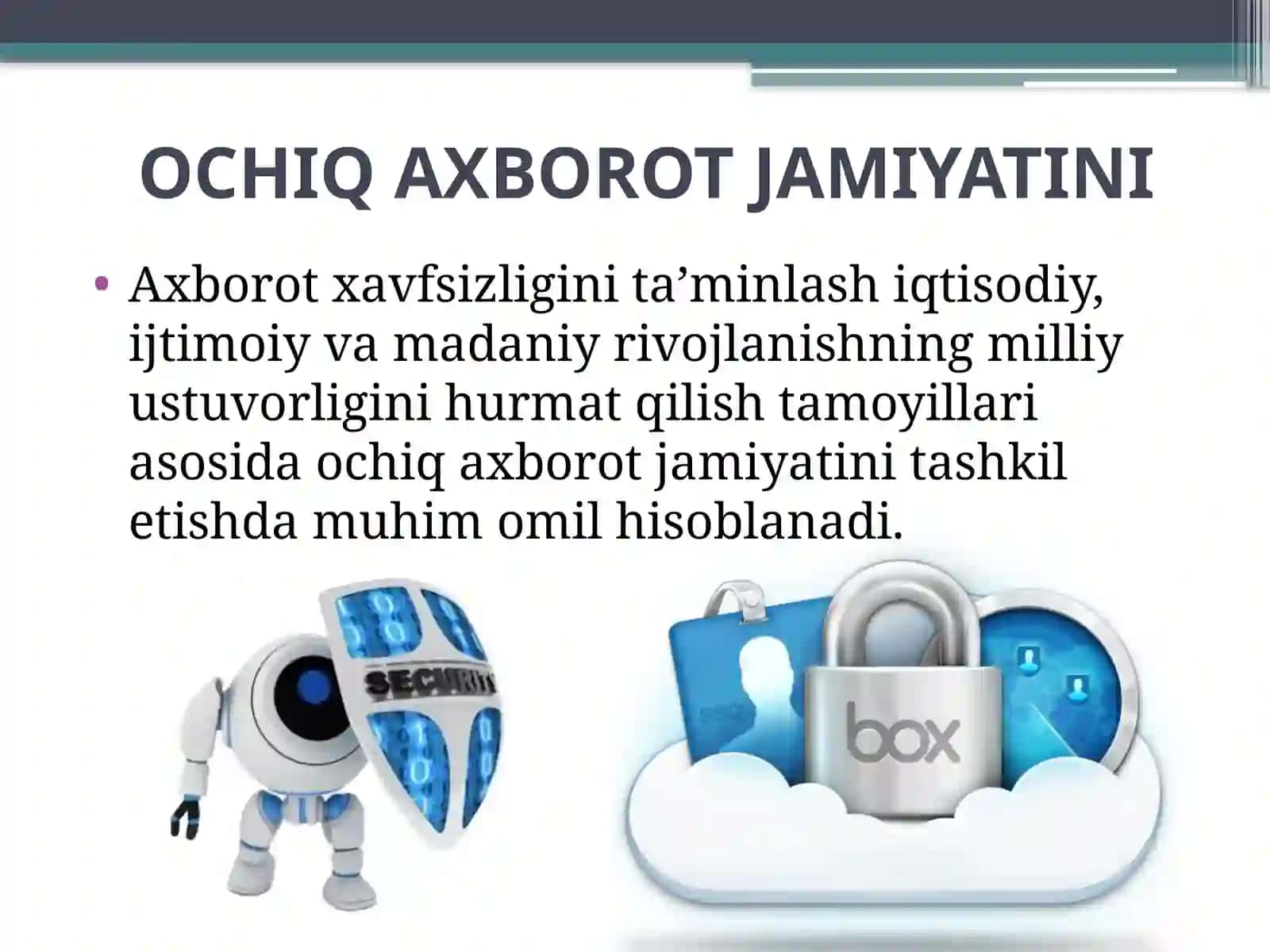 Axborot kommunikatsiyalar tizimidagi iqtisodiyot axborotini xavfsizligini ta’minlash 2