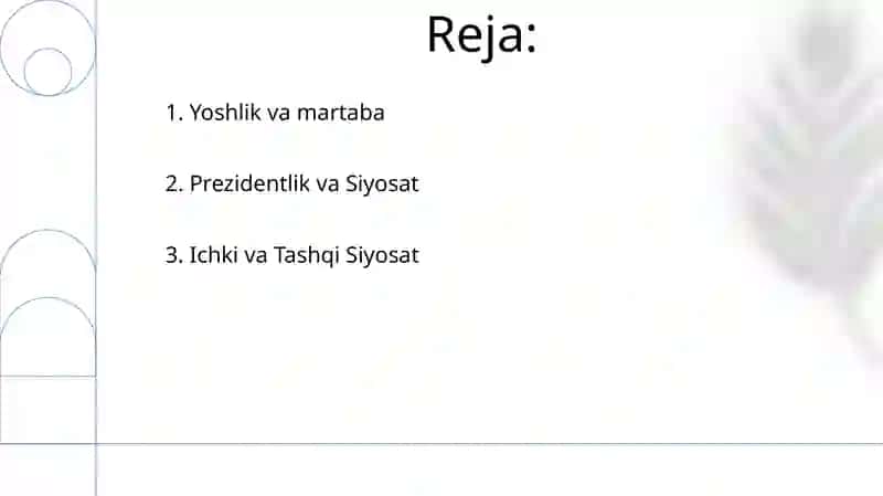 Shavkat Mirziyoyevning merosi 2