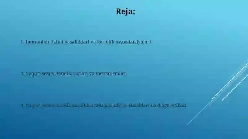 Immun tanqisligi kasalliklari: Orttirilgan (OITS) 2