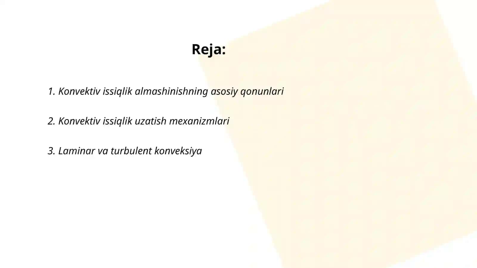 Konvektiv issiqlik almashinish 2