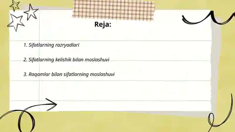 Разряды прилагательных Согласовение 2