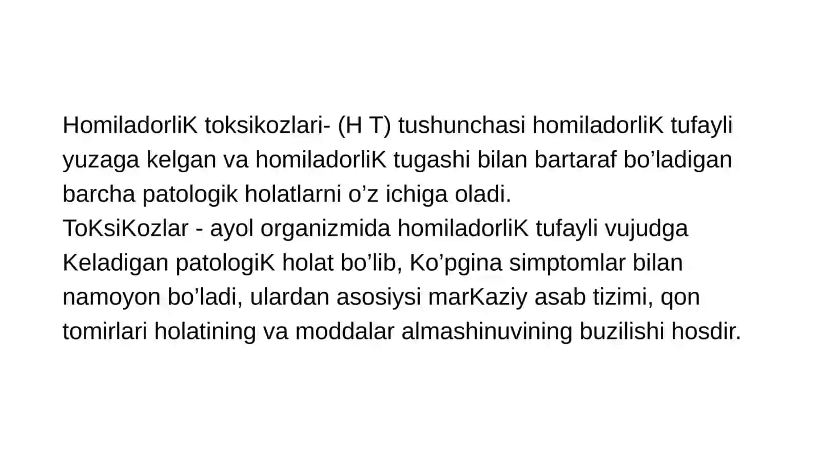Homiladorlik toksikozlari 2