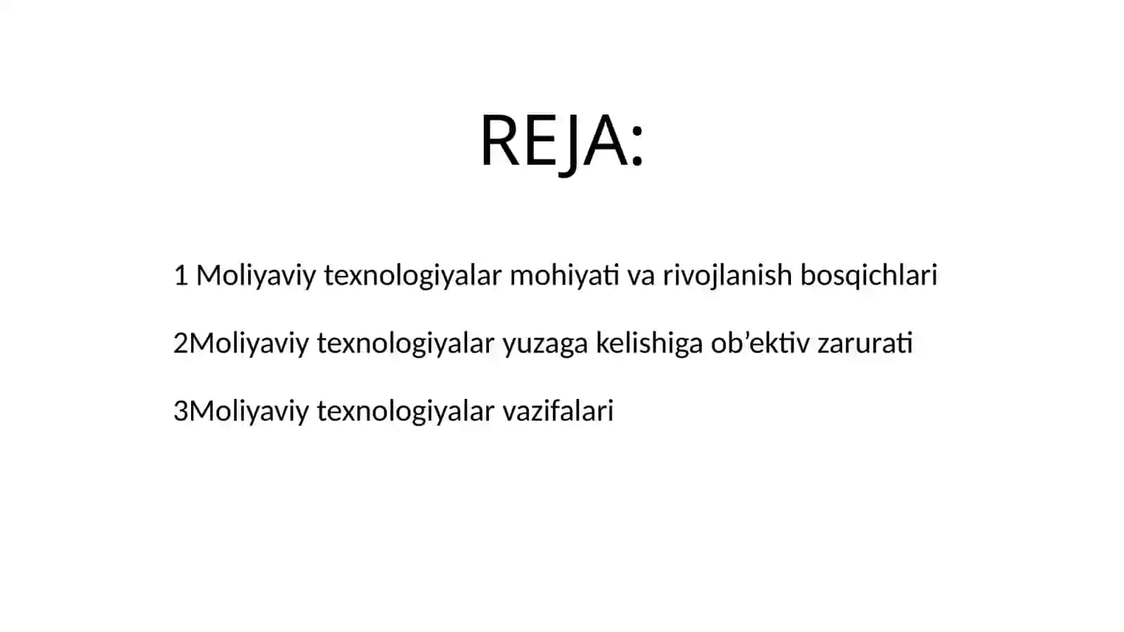 Moliyaviy texnologiyalar mohiyati va rivojlanish bosqichlari 2