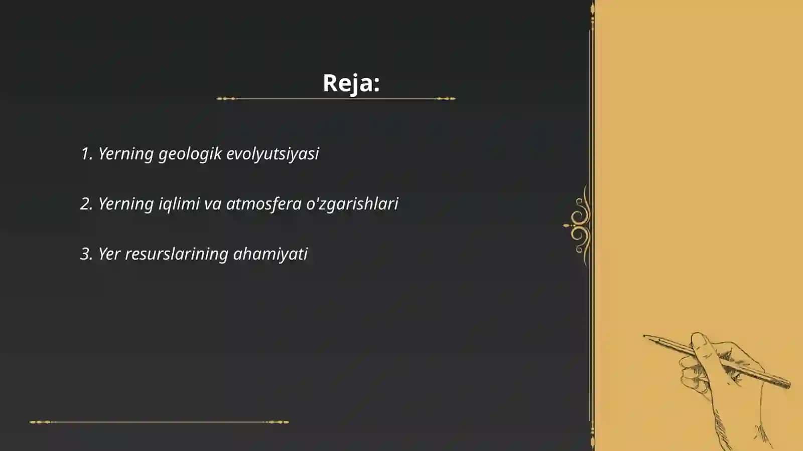 Yer qanday ahamiyatga ega 2