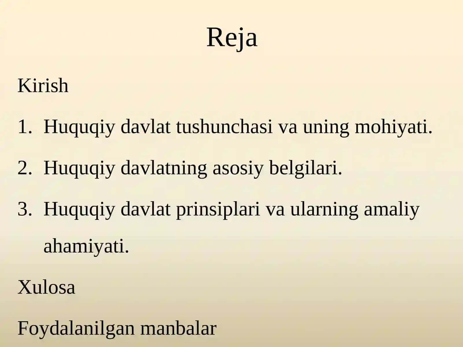 Huquqiy davlatning asosiy belgilari va prinsiplari 2