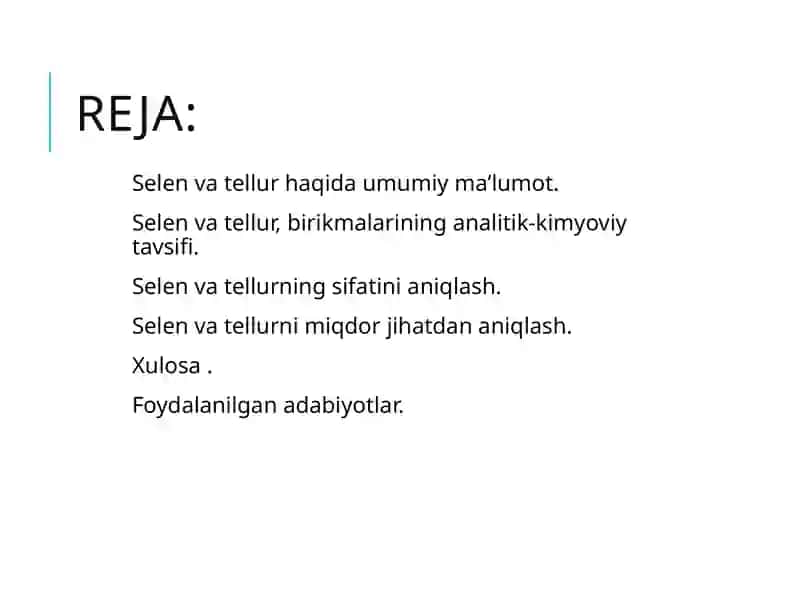 Selenva Tellur 2