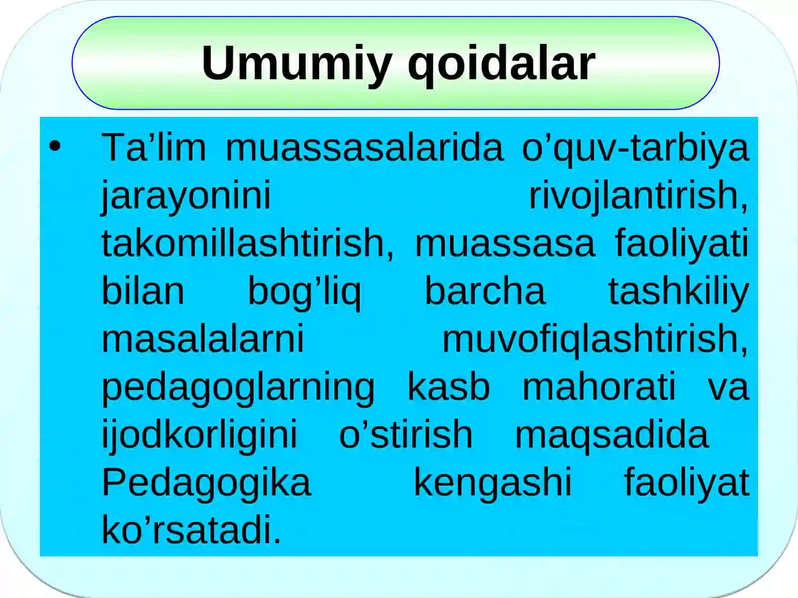 Pedagogika kengashi aktiv faoliyati 2