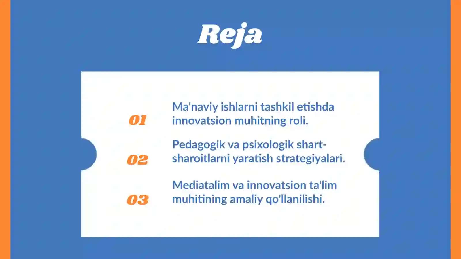 Innovatsion Muhit va Ma'naviy Ishlar 2