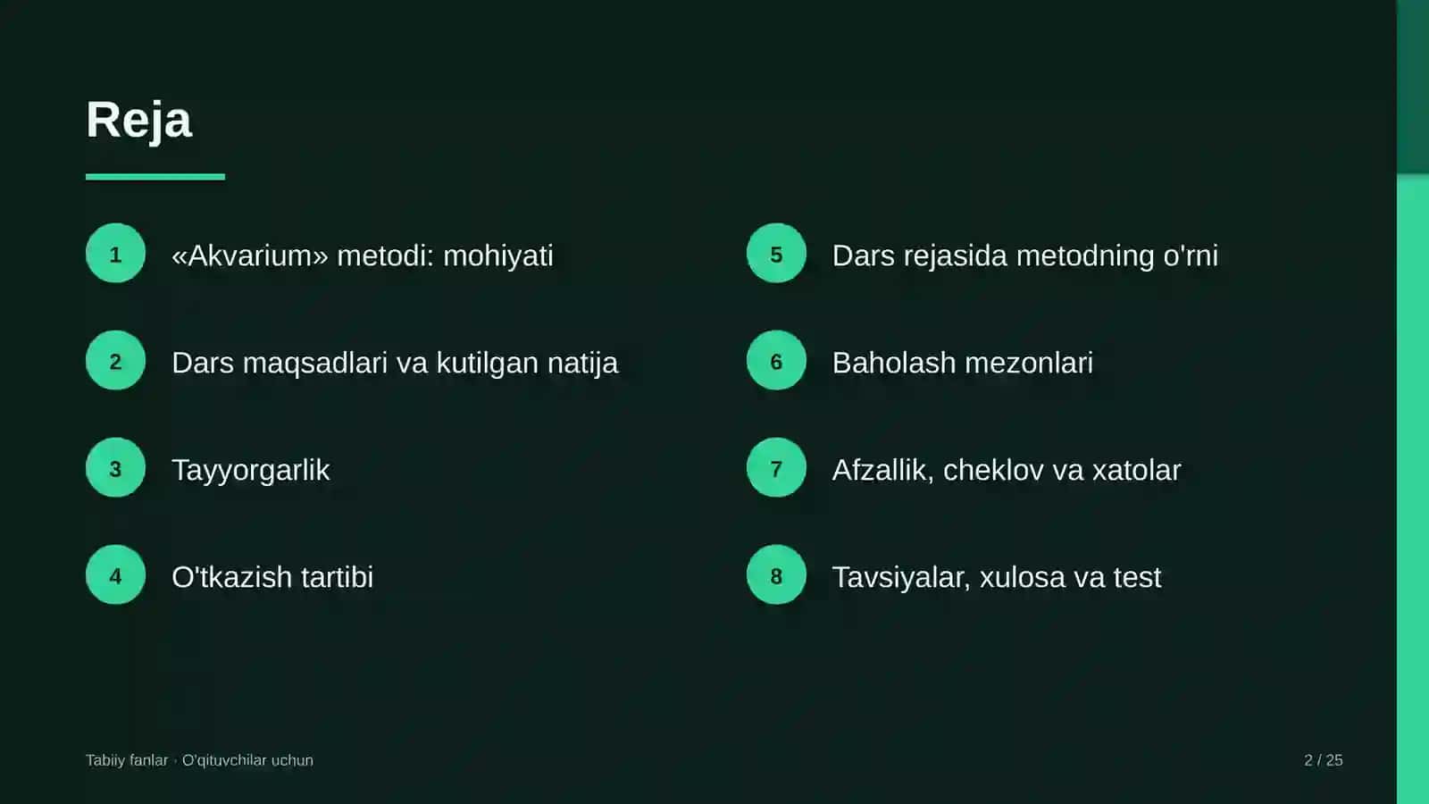 tabiiy fanlar darslarida akvarium metodidan foydalanish 8970 2