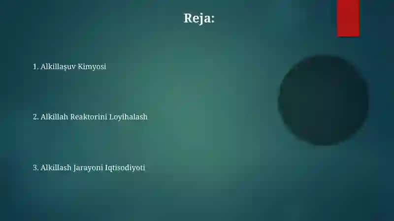 Alkillash Jarayoni 2
