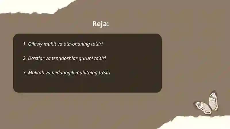 Bolaga tashqi muhitning ta’siri 2