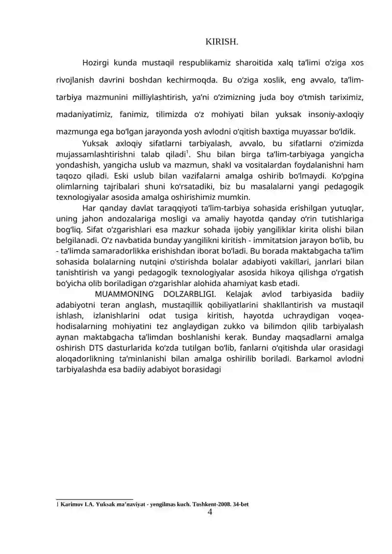 Maktabgacha Yoshdagi Katta Bolalar Bilan She`rlarni Badiiy Mohiyatini Tushunish va Tahlil Qilishga oid mashg`ulotlar o`tkazish 2