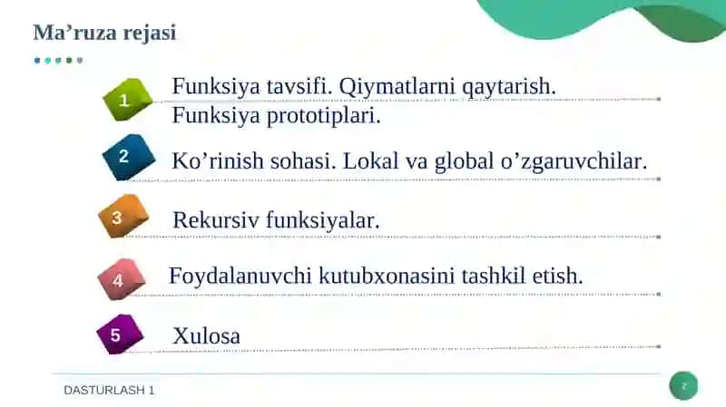Funksiyalar 2
